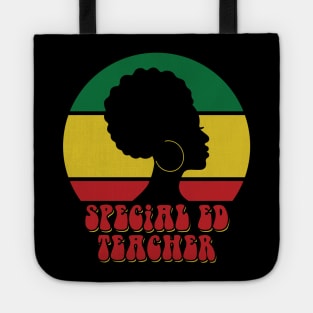 African American Special Ed Teacher Black History Month Tote