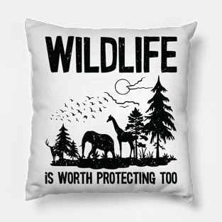 World Wildlife Day Animal Protection Wildlife Conservation Pillow