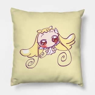 kawaii pastel lemon yellow baby fairy toto / ojamajo magical doremi anime Pillow