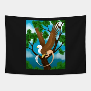 Bald Eagle Griffon Tapestry