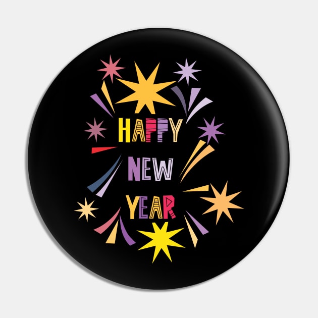 Happy New Year 01 Pin by holidaystore