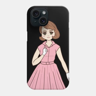 1960s fashion vintage manga style Phone Case