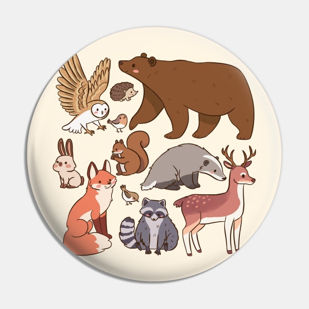 Cute woodland animals illustration Pin by Yarafantasyart