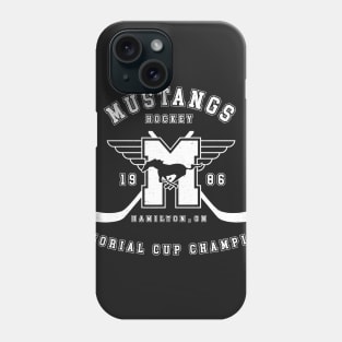 Mustangs Hockey - Memorial Cup Champions (white) Phone Case