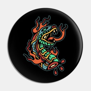 burning snake Pin