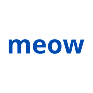 Meow Simple Minimalist T-Shirt