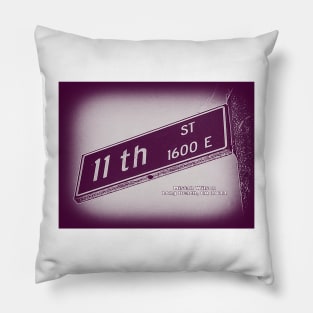 11th Street PURP FUZION, Long Beach, CA by Mistah Wilson Pillow