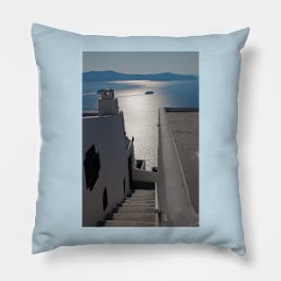 Greece. Santorini. Thira. Pillow