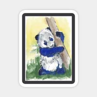 watercolor panda Magnet