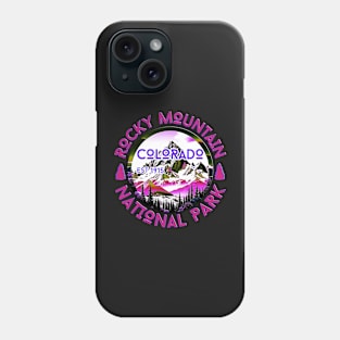 Copy of vintage Rocky Mountain National Park Colorado Hiking Nature Outdoors Phone Case