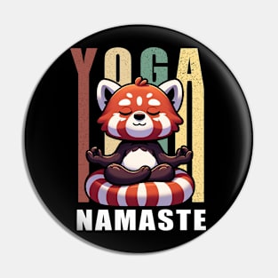 Panda Yoga Meditation Namaste Pin