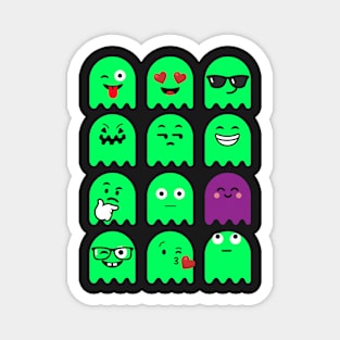 Emoji Faces Ghosts Glow Magnet