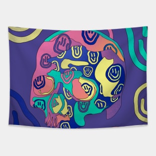 Happy Skull Tapestry