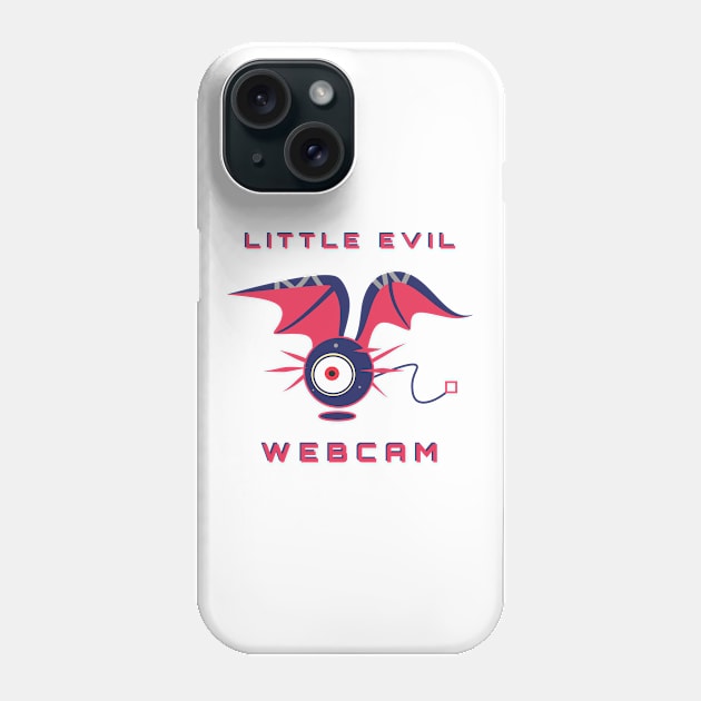 Little Evil Webcam Phone Case by Tanimbar