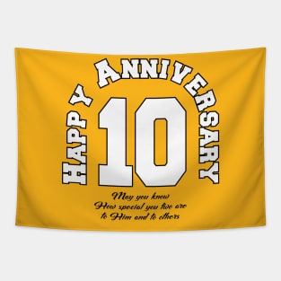 Happy anniversary 10 Tapestry