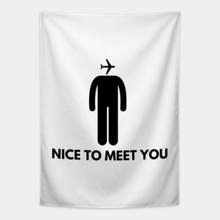 Aviators Head (Nice to Meet You!) Tapestry