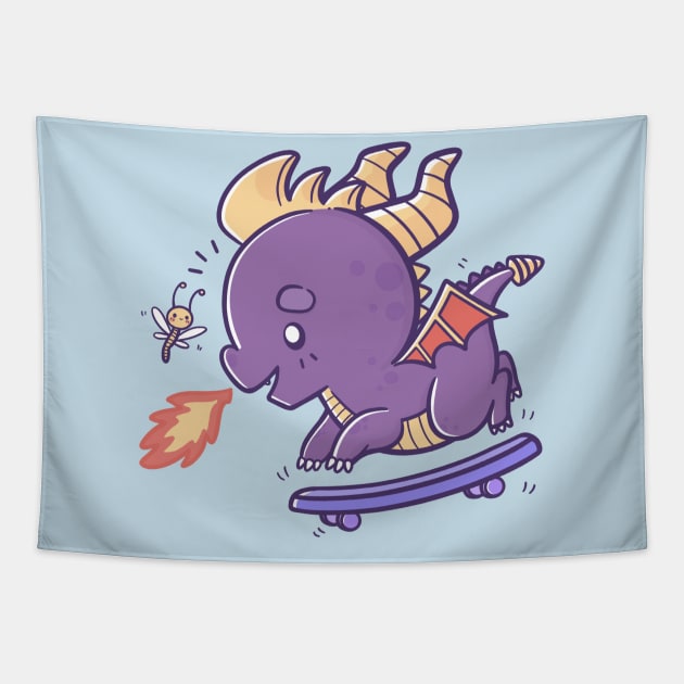 Dragon Skater Tapestry by TaylorRoss1