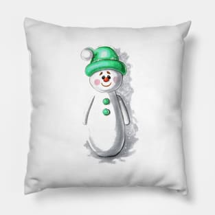 Christmas Snowman Pillow