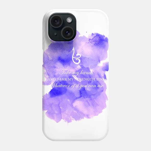 Take My Strength Phone Case by rainilyahead