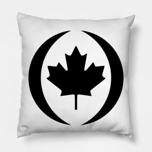 Canadian Third Culture Series (Black) Pillow