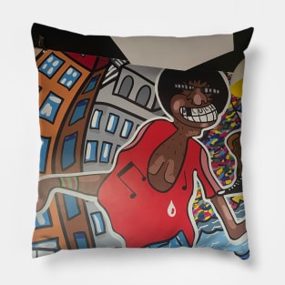 A wall art in a Nairobi Apartment,Kenya Pillow