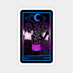 Midnight Margarita Moon - Tarot Card Trans Pride Magnet