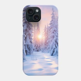 Winter Forest Serene Landscape Surreal Phone Case