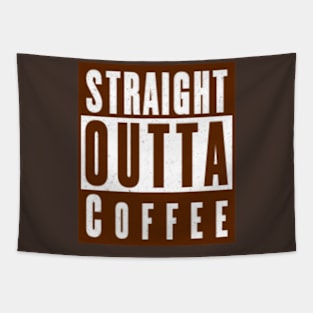 Straight outta coffee Tapestry