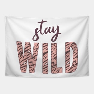 Stay Wild Animal Print Tapestry