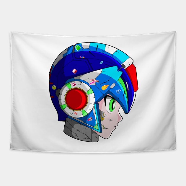 MEGAMAN X CUSTOM Tapestry by Minami14R