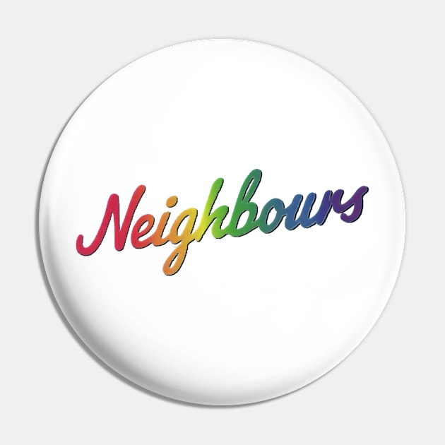 Neighbours Pride Logo Pin by HDC Designs