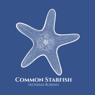Common Starfish with Common and Latin Names - sea lovers design T-Shirt