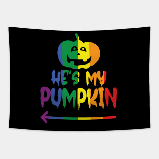 Halloween Partnershirt He`s my Pumpkin Tapestry