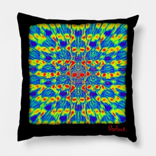 Skulls Rainbow Zoom by Blackout Design Pillow