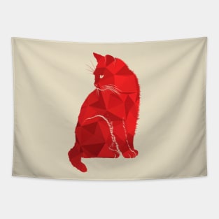 Abstract Cat Design Tapestry