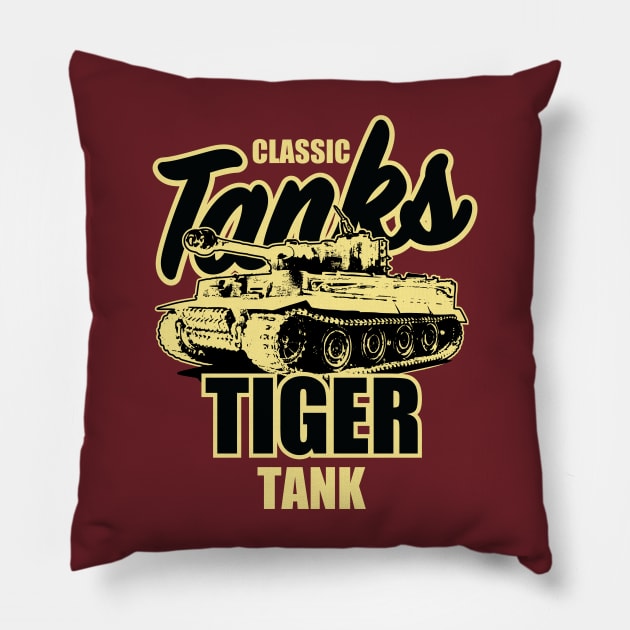 Tiger Tank Pillow by TCP