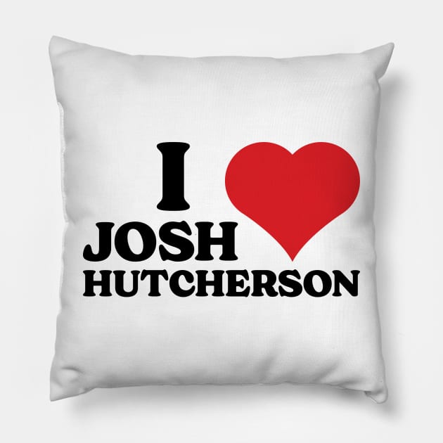 I Love Josh Hutcherson v2 Pillow by Emma