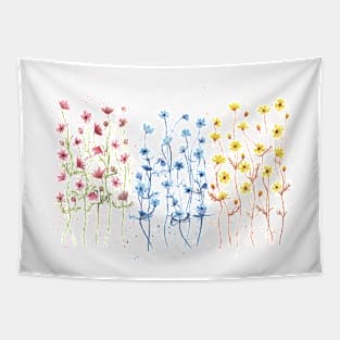 Cosmos flower garden Tapestry