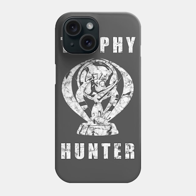 Trophy Hunter White Distressed Phone Case by StebopDesigns