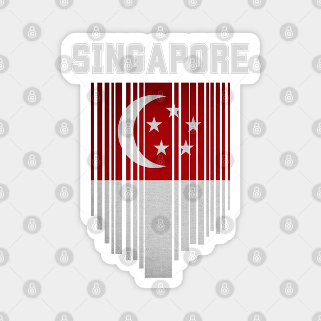 Singapore flag, singaporean flag Magnet by eka123