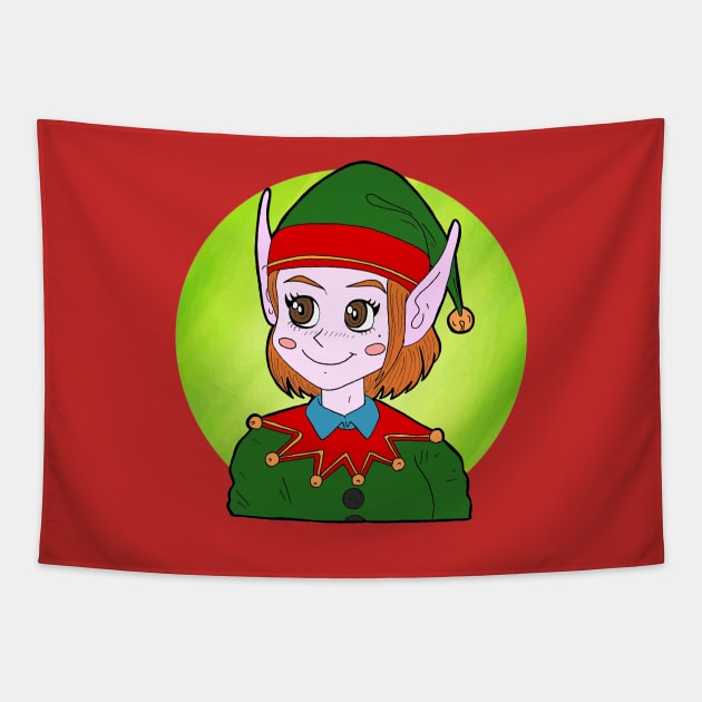 Christmas Haught Tapestry by GiollasArt