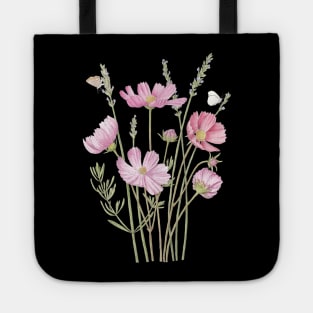 Cosmos and Lavender Tote