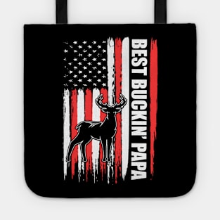 Best Buckin’ Papa Hunting Lover Father's Day Tote