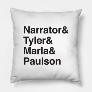 Helvetica Fight Club Pillow