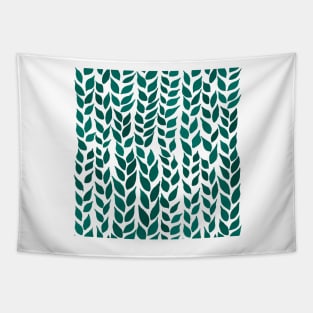 Simple Watercolor Leaves - Teal Tapestry