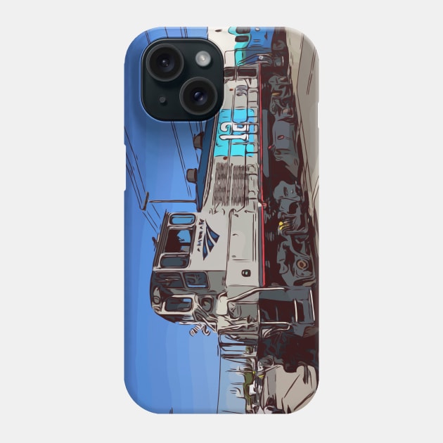 Amtrack Locomotive Phone Case by WelshDesigns