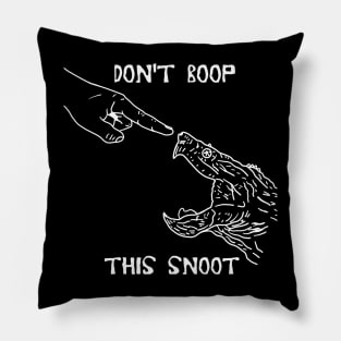 Don't Boop The Alligator Snapper! Pillow