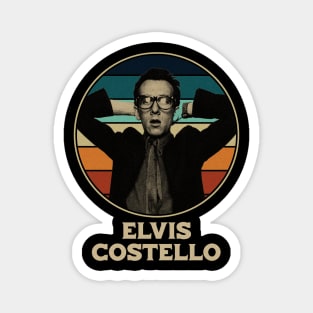 retro Elvis Costello Magnet