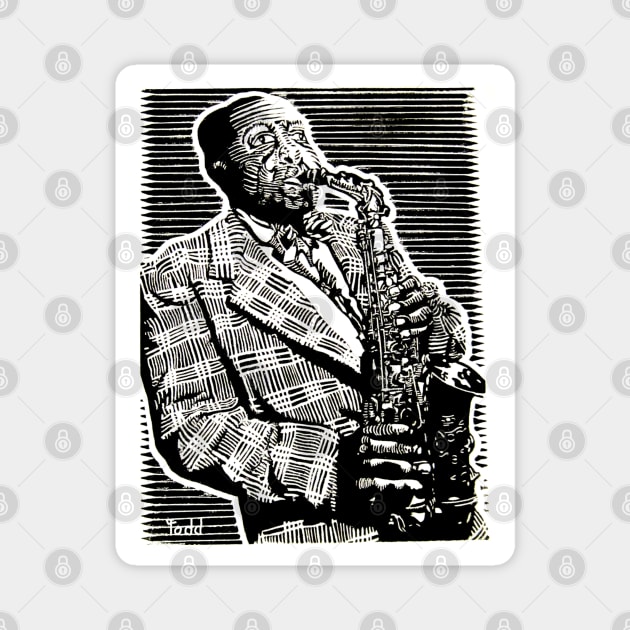 Charlie Parker Magnet by Zippy's House of Mystery