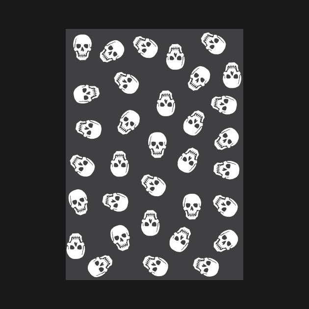 Skulls pattern by burropatterns